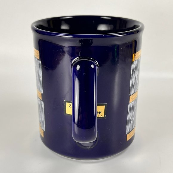 Culver Kennedy Space Center Ceramic Coffee Cup Mug Blue Gold NASA Space Shuttle - Picture 3 of 14